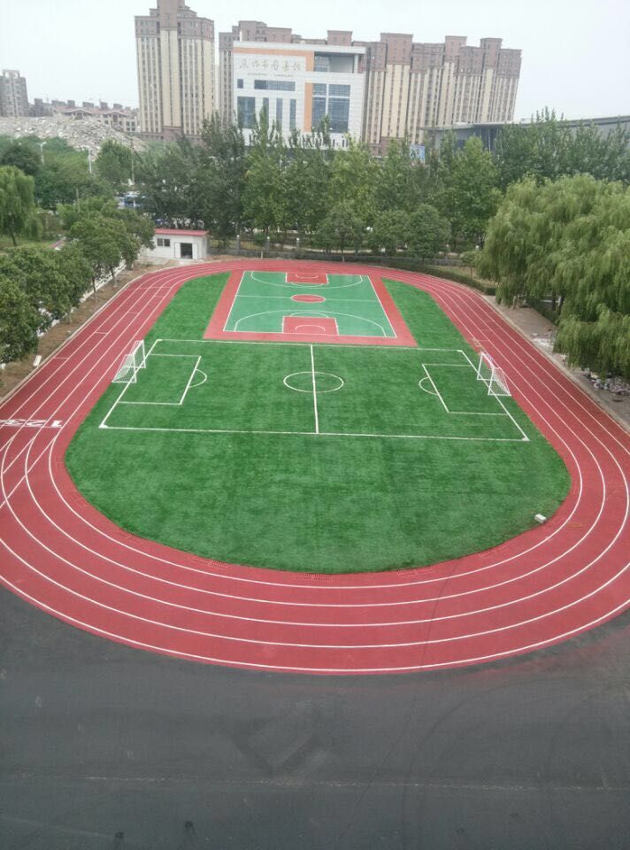 郑州鸿福尔体育场地设施工程有限公司塑胶跑道施工案例