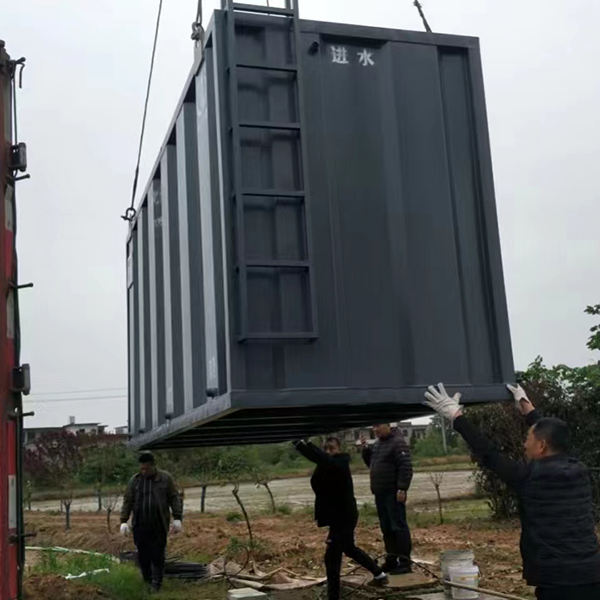 晨龙环保集装箱一体化污水处理设备实景图